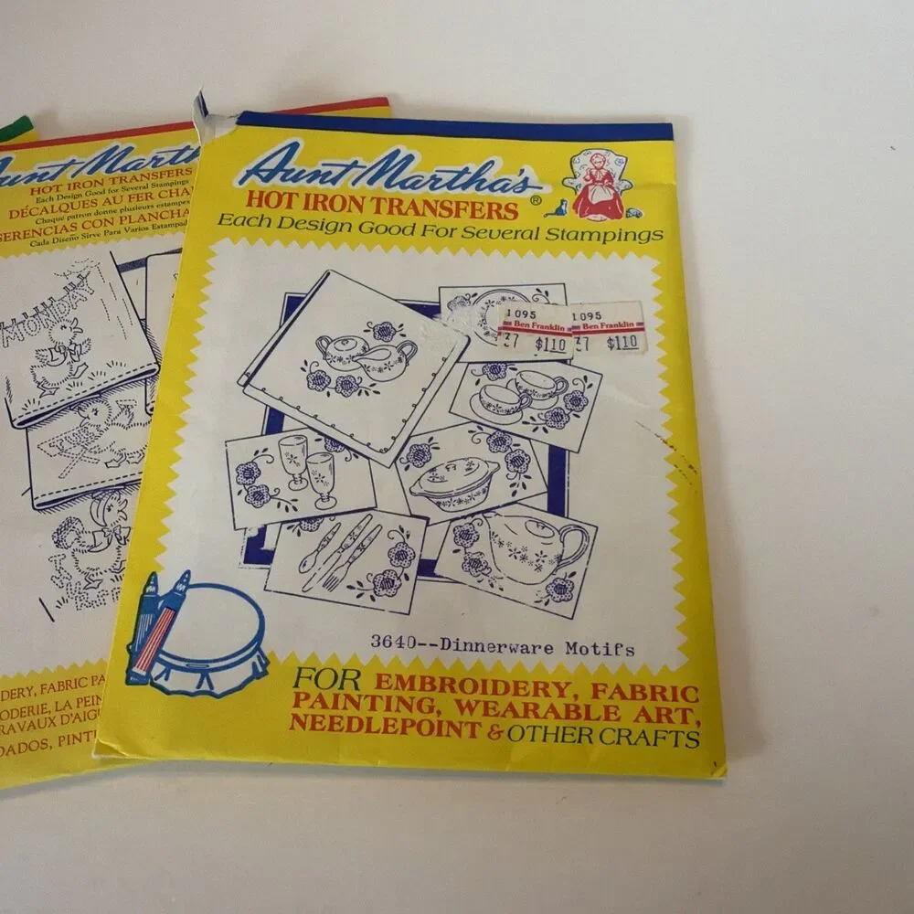7 Aunt Marthas Embroidery Transfer Patterns For Towels Needlepoint Embroidery
